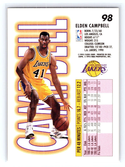 1993-94 Fleer #98 Elden Campbell