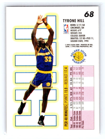 1993-94 Fleer #68 Tyrone Hill