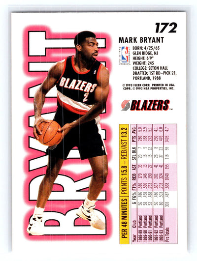 1993-94 Fleer #172 Mark Bryant