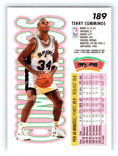 1993-94 Fleer #189 Terry Cummings