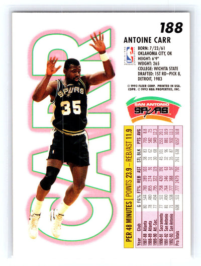 1993-94 Fleer #188 Antoine Carr