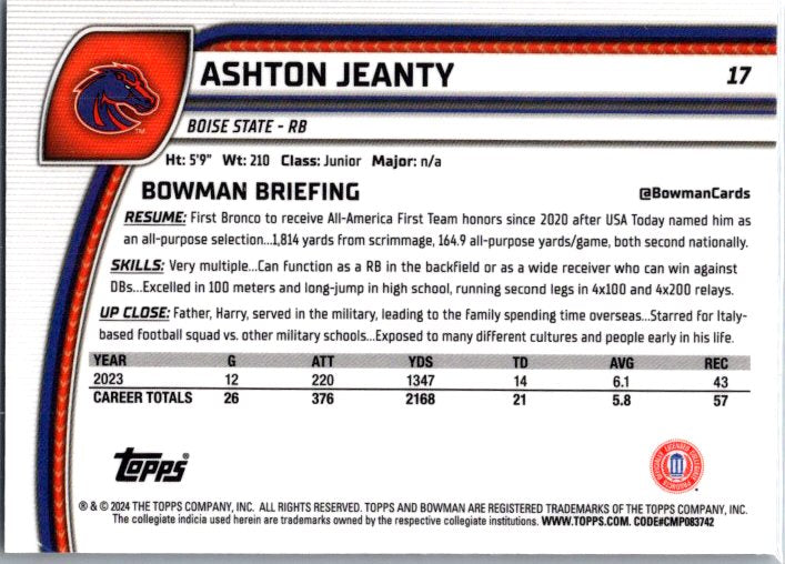 2024 Bowman University Chrome 