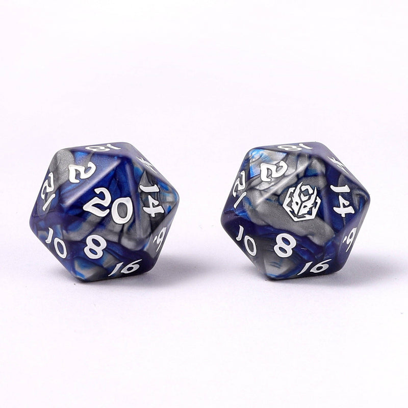 Wholesale Wyrmforged Rollers - Rounded Edge 8 Piece Polyhedral Dice set - Paladin Steel