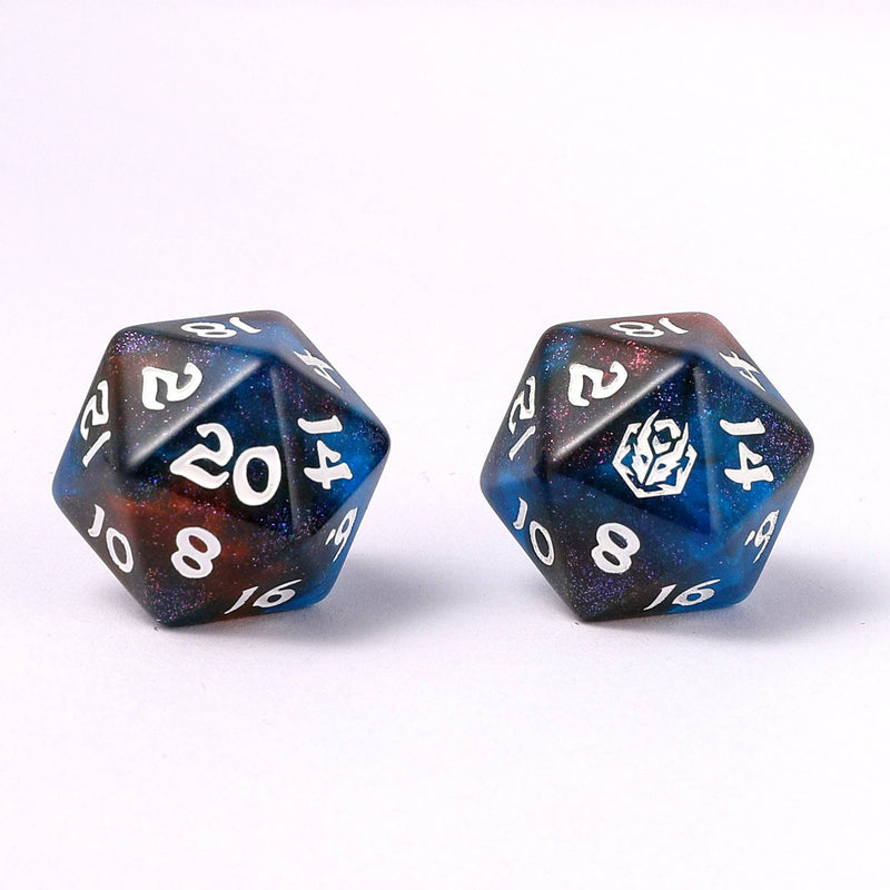 Wholesale Wyrmforged Rollers - Rounded Edge 8 Piece Polyhedral Dice set - Mystic Nebula