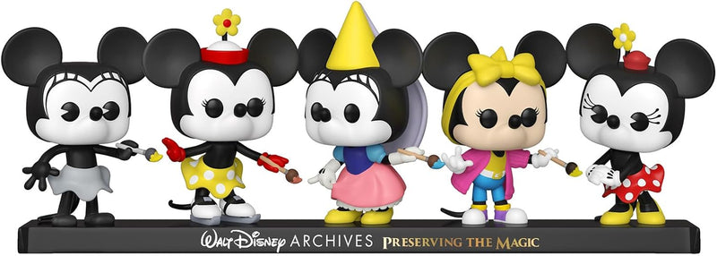 Funko Pop Disney: Minnie Mouse 5 Pack Minnie Pack - Disney Standard Characters - Amazon Exclusive - Collectable Vinyl Figure - Gift Idea - Official Merchandise - Toys for Kids & Adults