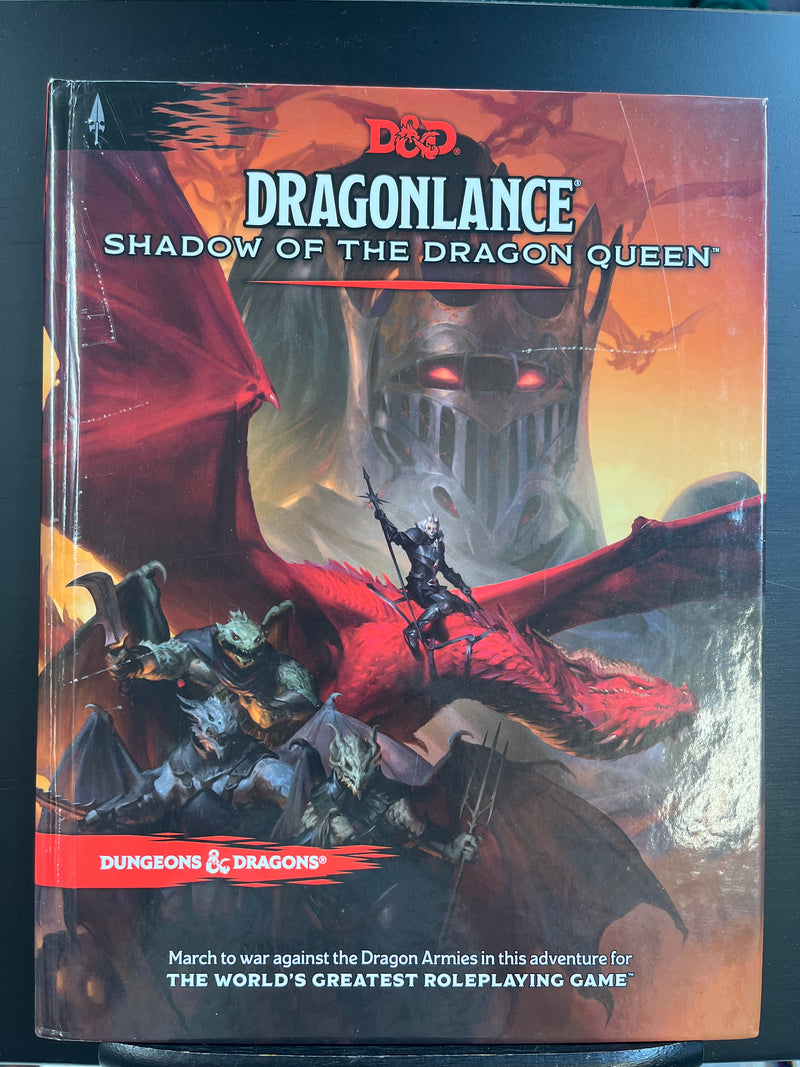 D&D Dragonlance: Shadow of the Dragon Queen Hardcover (damaged)