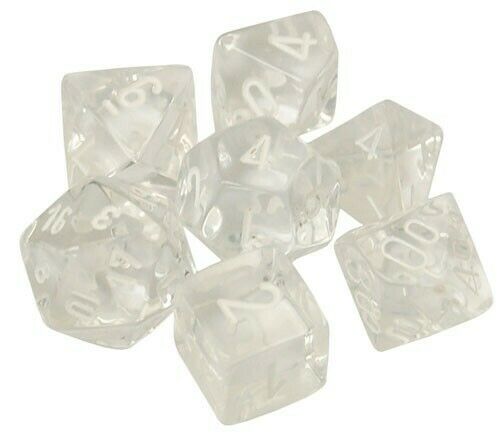 Translucent Polyhedral Clear/White (7) Revised
