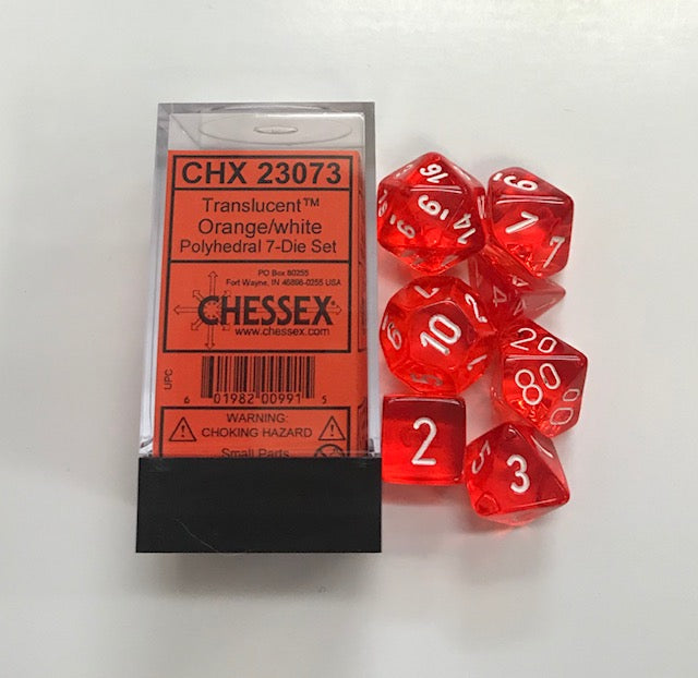 Translucent Polyhedral Orange/White (7) Revised
