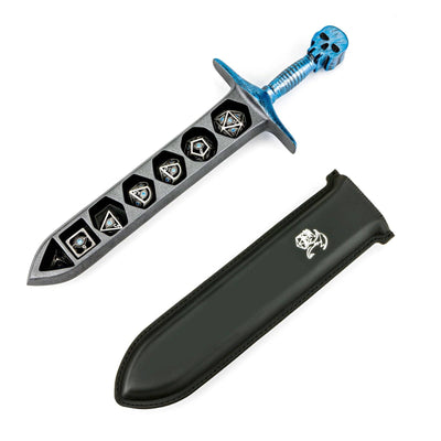 Wholesale Grim Dagger Dice Case with sheath cover - Red