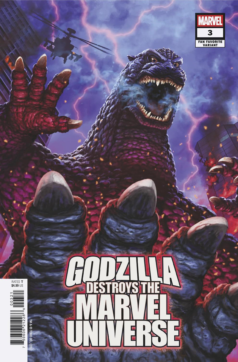 Godzilla Destroys The Marvel Universe 