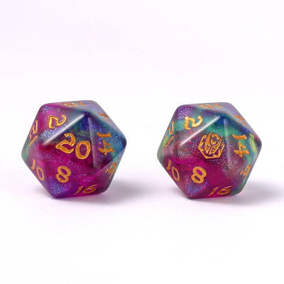 Wholesale Wyrmforged Rollers - Rounded Edge 8 Piece Polyhedral Dice set - Siren's Melody
