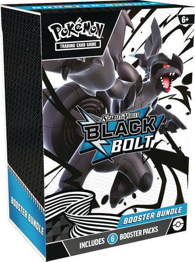 Pokemon TCG Scarlet & Violet 10.5 Black Bolt Booster Bundle Set - 6 Packs - Presale Ships 08/22/2025