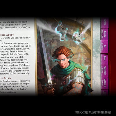 D&D Book Tabs: 2024 Player's Handbook
