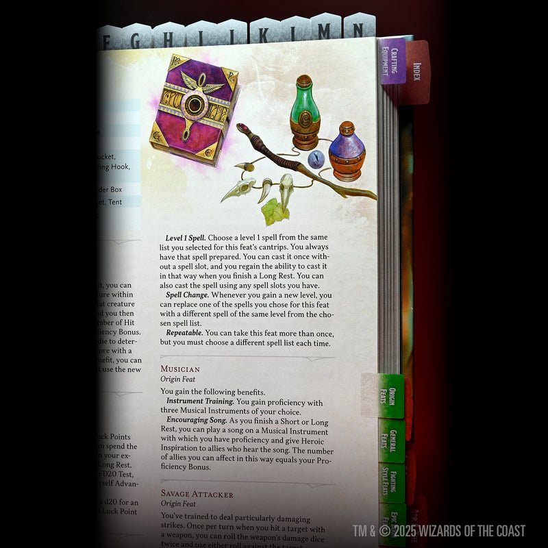 D&D Book Tabs: 2024 Player&