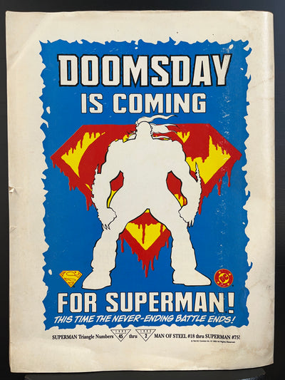 Comics Values Monthly Special #2 - Superman Memorial Issue (Direct Edition) WITH POSTER! (damaged)