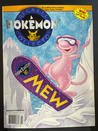 Beckett Pokemon Collector #32 - Snowboard Mew (damaged)