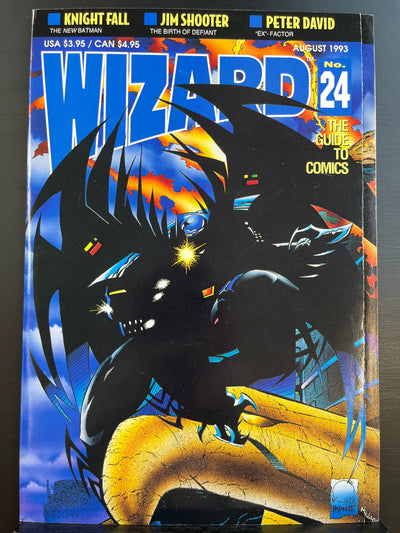 Wizard: The Guide to Comics #24 - Batman Knightfall cover WITH EXTRAS