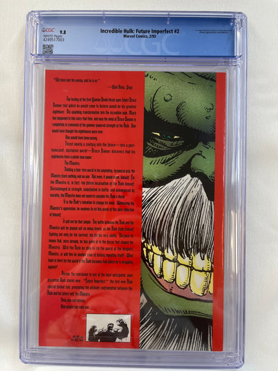 Incredible Hulk Future Imperfect (1993) #2 - CGC 9.8 - Embossed Cover