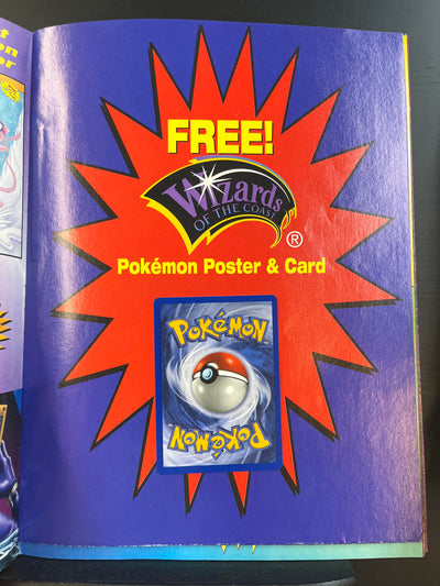 Beckett Pokemon Collector #35 - Chikorita/Electabuzz cover (Yu-Gi-Oh flip book) (damaged) W/ POKEMON PROMO CARD!