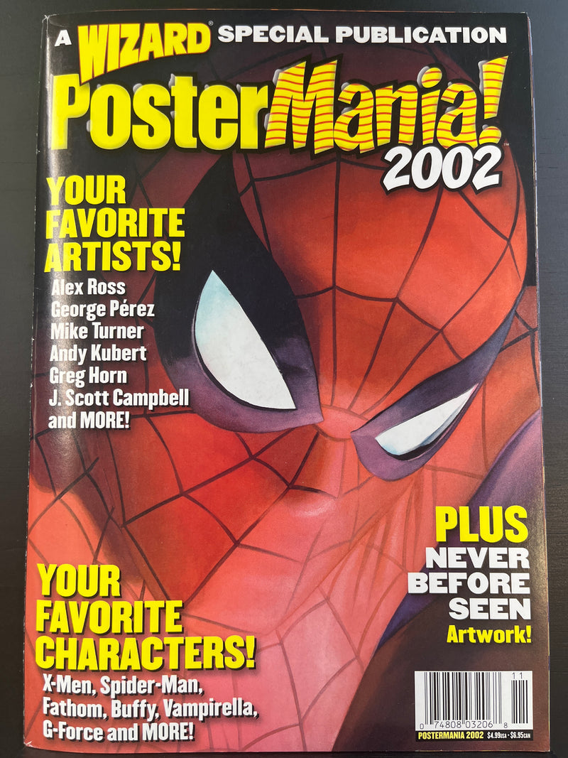 Wizard: The Guide to Comics Special Edition 2002 - Poster Mania! 2002 Special Spider-Man cover UNSTAPLED