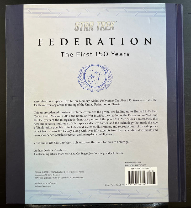 Star Trek Federation: The First 150 Years Hardcover