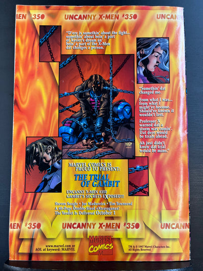 Wizard: The Guide to Comics #74 - Nightwing cover (damaged)