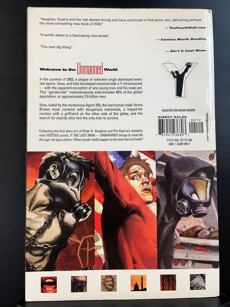 Y: The Last Man TPB Volume 01 Unmanned (damaged)