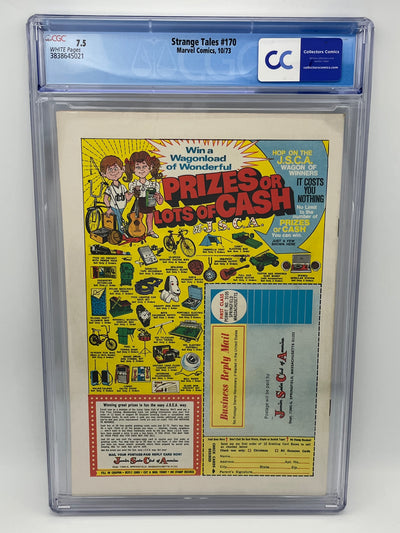 Strange Tales (1973) #170 - CGC 7.5 - Origin of Brother Voodoo