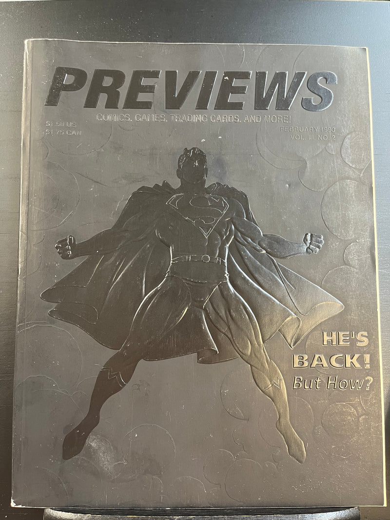 Previews Vol. III, No. 2 (February 1993) (damaged)