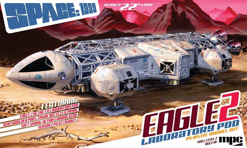 MPC SPACE:1999 EAGLE II W/LAB POD 1:48 SCALE MODEL KIT