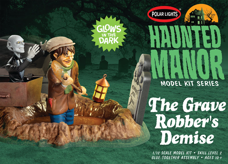 POLAR LIGHTS HAUNTED MANOR: THE GRAVE ROBBER’S DEMISE 1:12 SCALE MODEL KIT