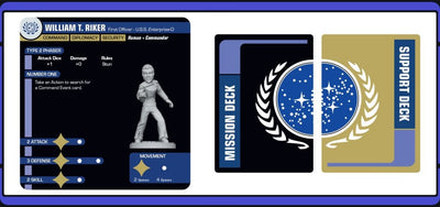 Star Trek Away Teams Starter Set: Wolf 359 (Federation: Riker +3 vs Locutus +5)