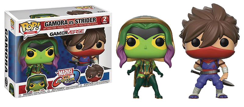 Pop Marvel Vs Capcom Gamora Vs Strider Vinyl Figure 2pk Gamerverse