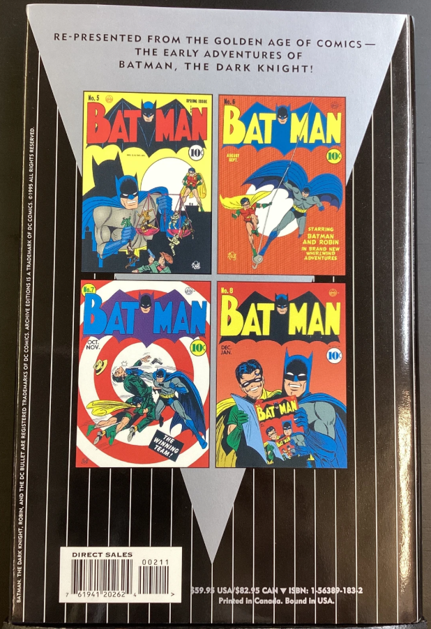 DC Archive Editions Hardcover FIRST PRINT - Batman The Dark Knight Volume 02