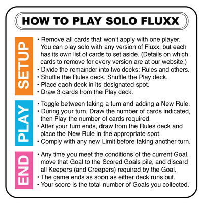 Solo Fluxx Playmat