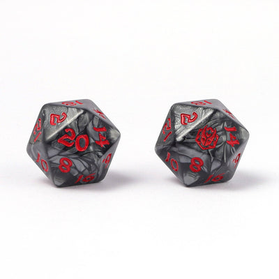 Wholesale Wyrmforged Rollers - Rounded Edge 8 Piece Polyhedral Dice set - Iron Golem