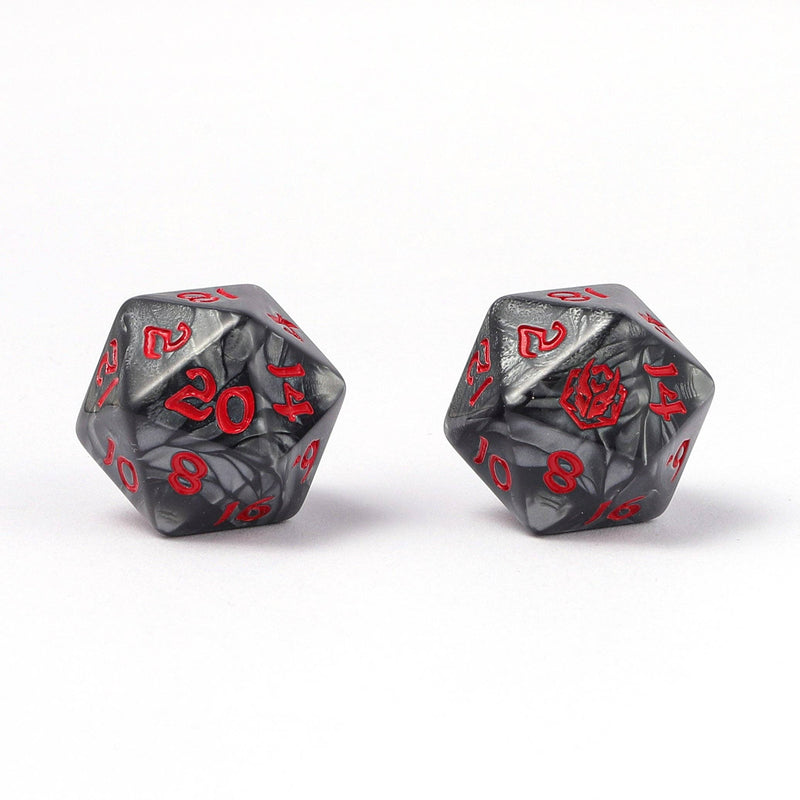 Wholesale Wyrmforged Rollers - Rounded Edge 8 Piece Polyhedral Dice set - Iron Golem