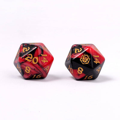 Wholesale Wyrmforged Rollers - Rounded Edge 8 Piece Polyhedral Dice set - Blood Pact