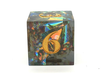 Sharp Edged Citrine Blast 7-Piece Dice Set - Perfect for RPGs