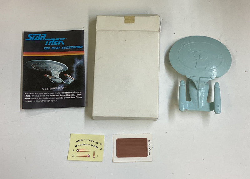 1987 USS ENTERPRISE 1701D Star Trek MAIL-AWAY Fan Club EXCLUSIVE SHIP Galoob