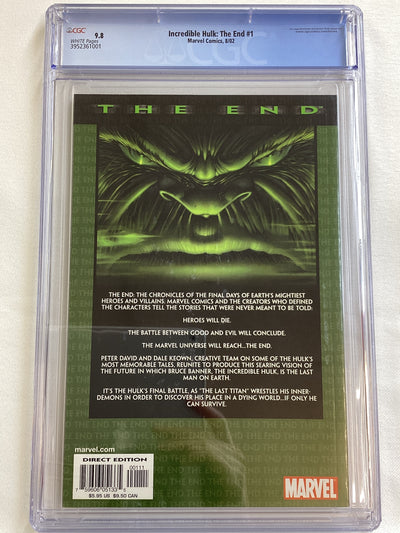 Incredible Hulk: The End #1 (2002) CGC 9.8 - Dale Keown Cover