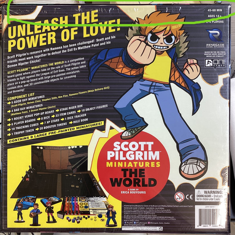 Scott Pilgrim Minis World Core Game Split Seal on Back