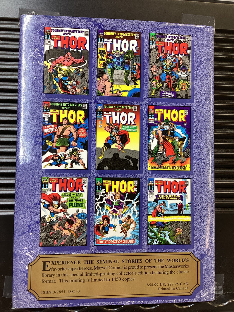 Marvel Masterworks Mighty Thor Hardcover Volume 04 Direct Market Variant Edition Volume 52