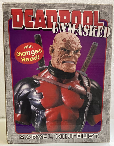 Bowen Designs Deadpool Unmasked Mini-Bust w/Change-O Head 4081/5000 *slight chip*