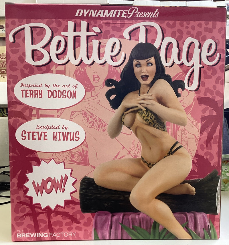 BETTIE PAGE TERRY DODSON STATUE - BLACK AND WHITE EDITION