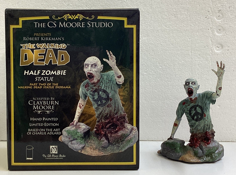 CS Moore Walking Dead 1/2 Zombie Statue 577/1000 *Missing Pinky Finger*