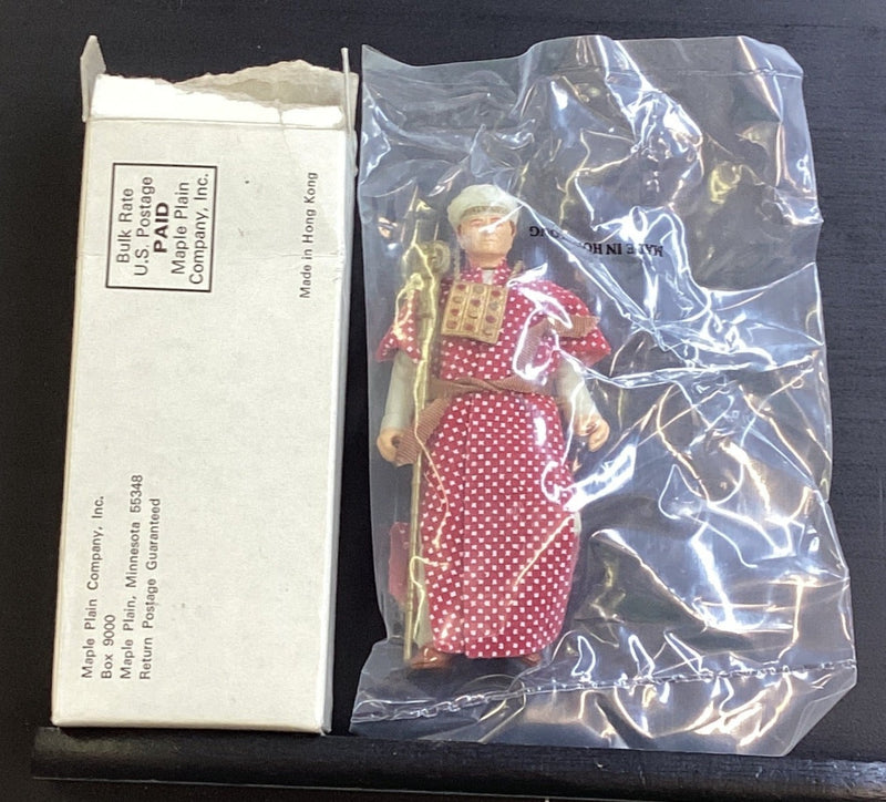 Belloq Mail-Away Action Figure Raiders Lost Ark Kenner 1982 Sealed Promo Torn Box