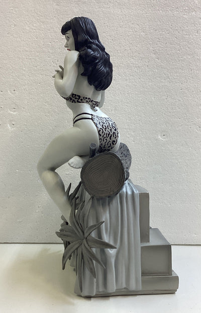 BETTIE PAGE TERRY DODSON STATUE - BLACK AND WHITE EDITION