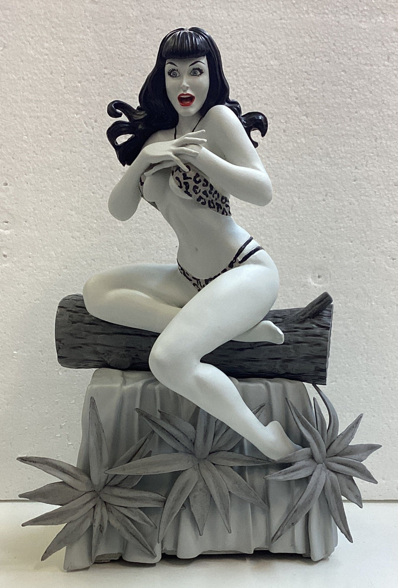 BETTIE PAGE TERRY DODSON STATUE - BLACK AND WHITE EDITION