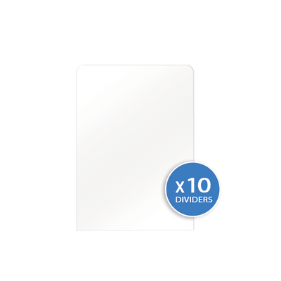 Trading Card Dividers - White Regular